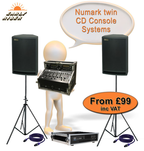 Twin CD Console Hire Packages